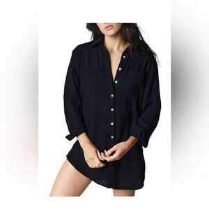 Citrine HAMPTON SHIRT in black (gauze) Size small